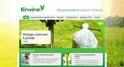Desktop Screenshot of envira.cz